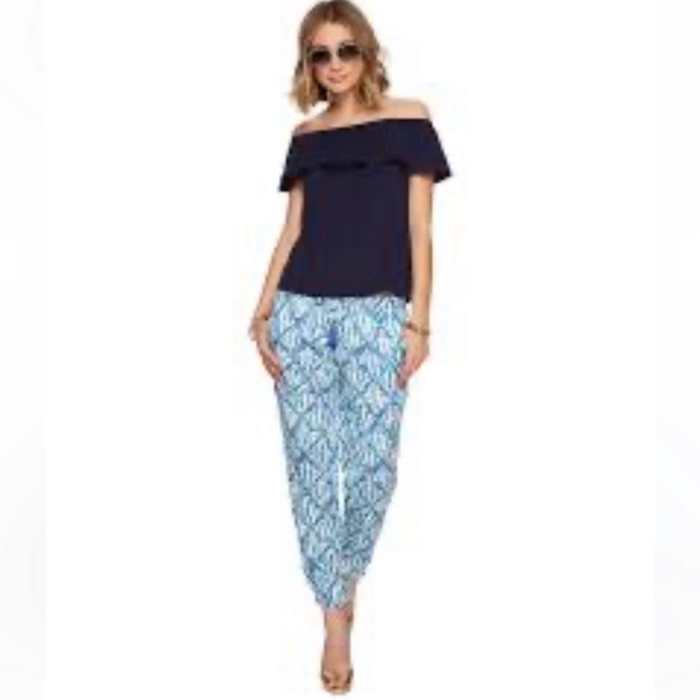 Lilly Pulitzer Piper Jogger Pants Sz L - Picture 2 of 8